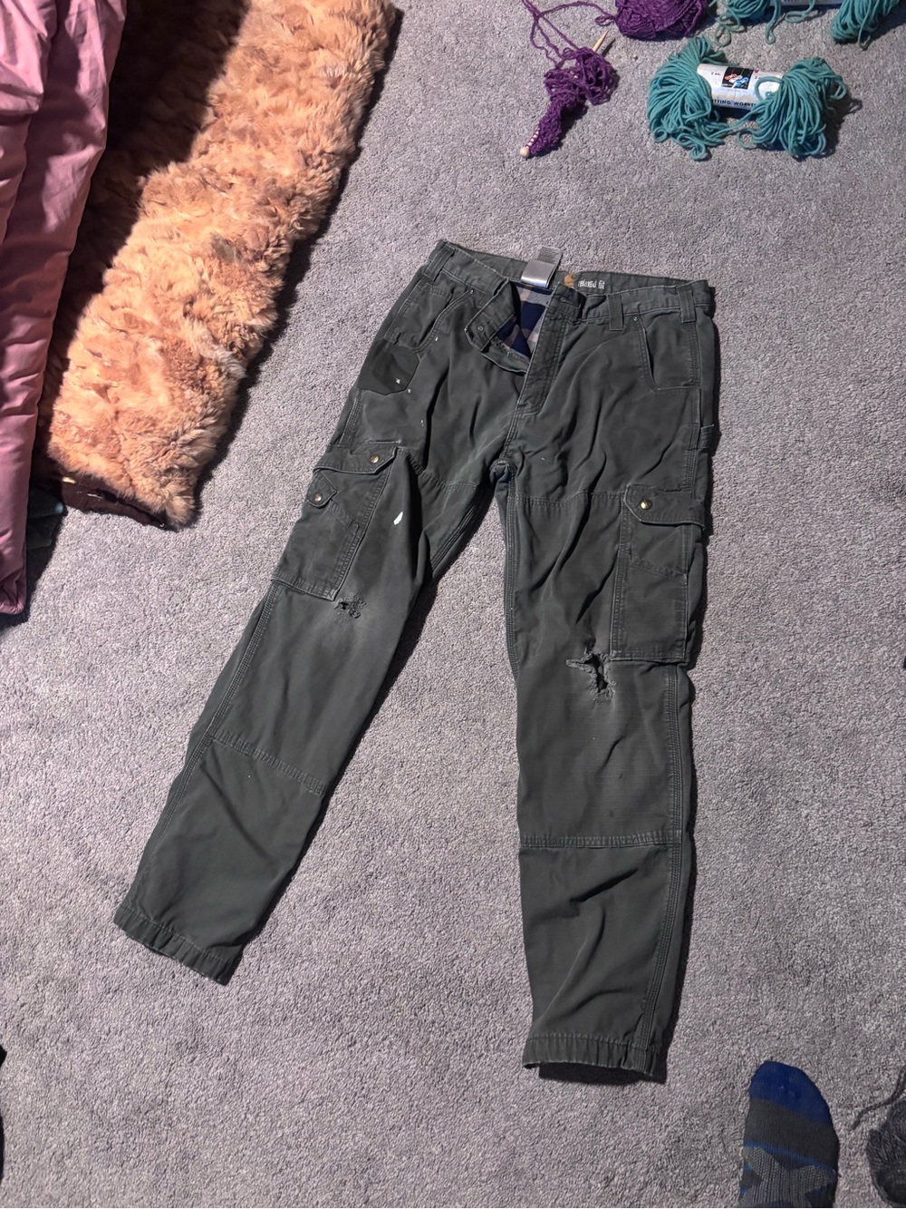 Carhartt green pants